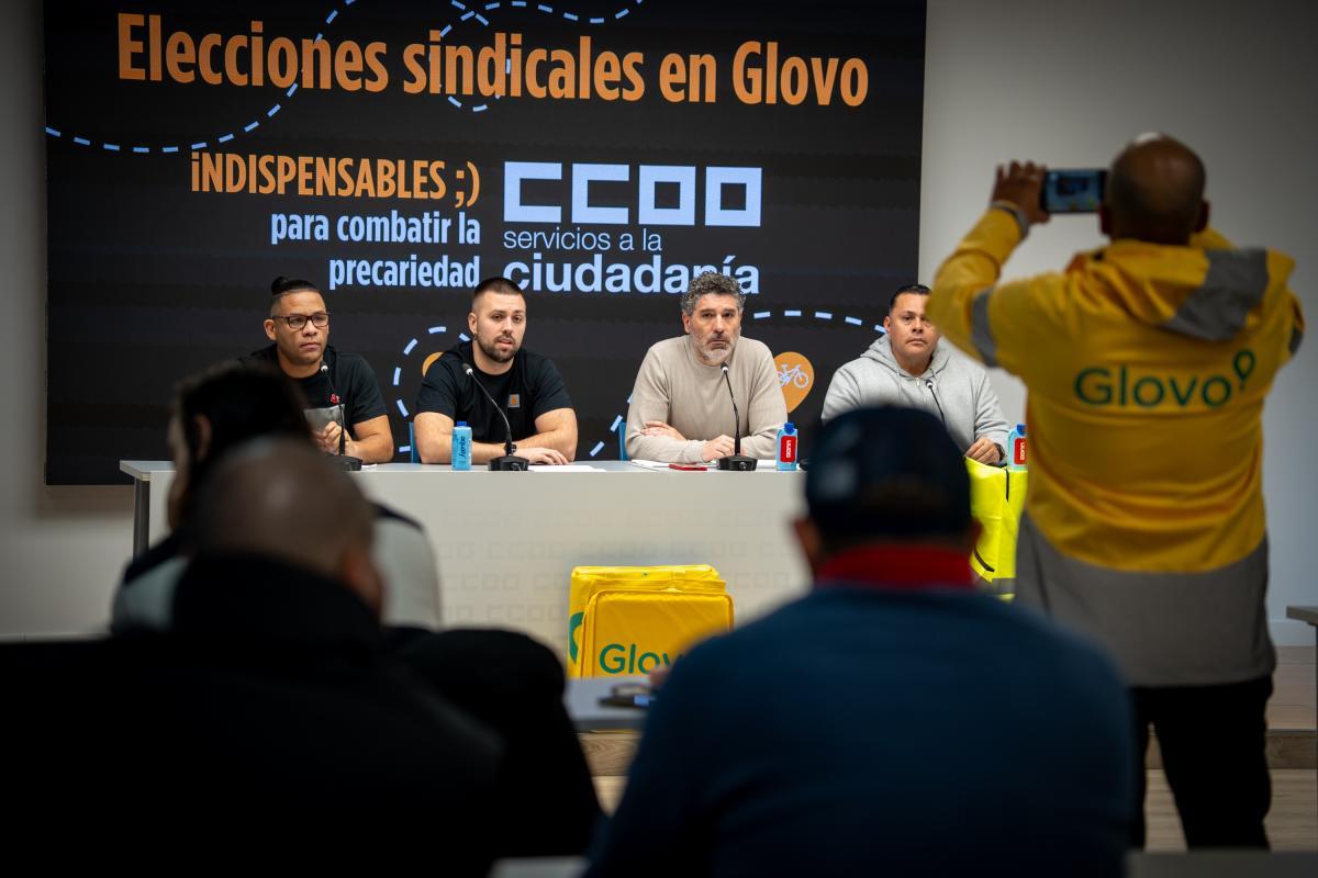FSC-CCOO denuncia en roda de prensa as maniobras antisindicales de Glovo