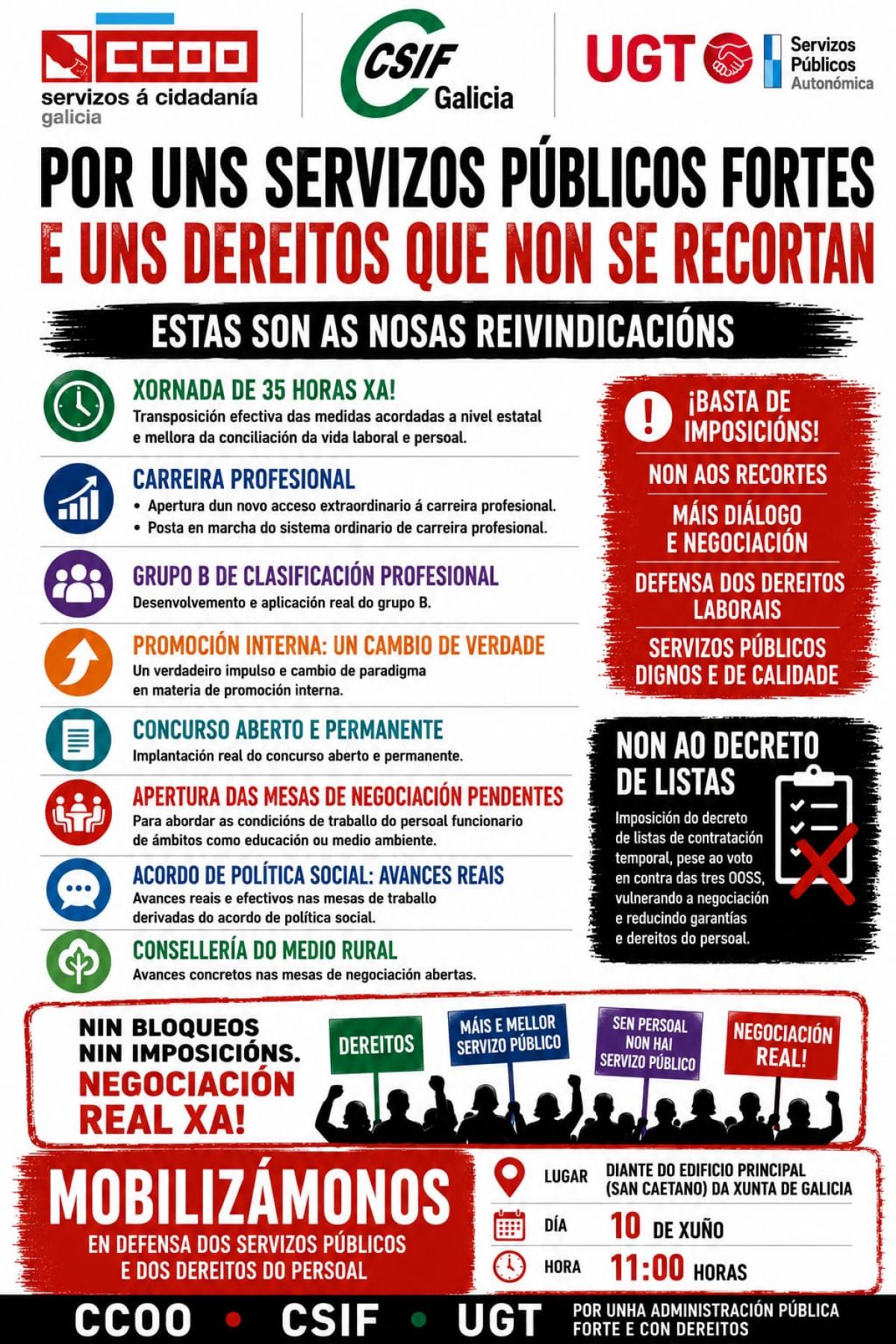En defensa dos dereitos do persoal empregado público e da calidade dos servizos públicos